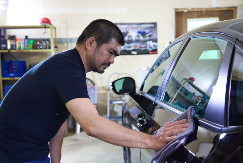 Gerald Cañada, a host with Turo, says he spends a lot of time cleaning, detailing and maintaining the three vehicles he rents out through the service, almost making it a second full-time job. “It’s not passive income, that’s for sure," he said. Cody McEachern • The Guardian