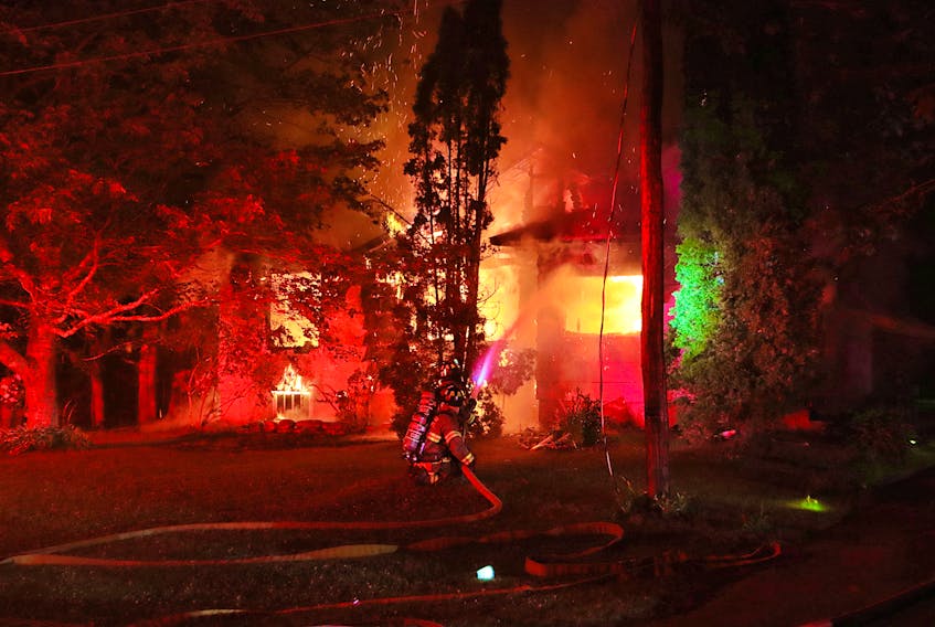 Fire late Sunday night gutted a home on Brooklyn St. in North Kingston.