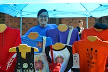 Mi’kmaq Printing and Design helped organize a pop-up sale on Prince Street in Charlottetown on June 27. Shayne Stanger, who co-ordinated the event, said selling these T-Shirts is just one of many ways the Mi’kmaq have been trying to expose their culture to the public. Stanger said education is key to achieving reconciliation and that the business is striving to build cultural awareness one design at a time. The next pop-up sale takes place at Pride in the Park on July 23. Dave Stewart • The Guardian