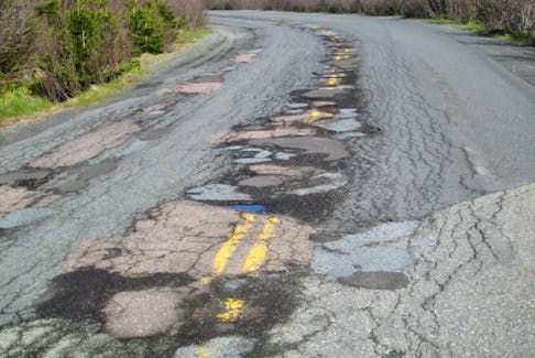 Despite patching more than 600 potholes on the St. Peters-Forchu Road, the rural secondary road has deteriorated again. A community group is calling on the provincial government to repave a four-kilometre stretch it has committed to repairing this summer. CONTRIBUTED