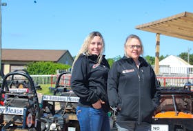 Kayla Smith, left, and her mother Christena Compton are excited to open the Burlington Go-Karts for the first time as new manager and new owner, respectively. - Kristin Gardiner