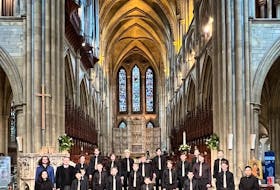 The Atlantic Boychoir performs as the guest choir for the Male international Choral Festival at the Truro Cathedral in the U.K. PHOTO CREDIT: Contributed.