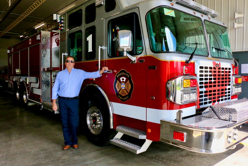 Brooklyn Fire Chief Ryan Richard said the membership was excited to welcome ‘The Beast’ — a 2022 custom built pumper tanker — to the substation in Three Mile Plains earlier this month. Residents will see it rolling to calls this summer.
