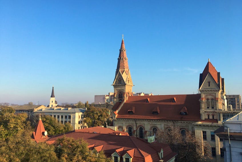 Downtown Odesa, Ukraine. A view from the roof of columnist Dariia Pasko's house, a 210-year-old building. It is a 10-minute walk from the most popular sightseeing spot. CONTRIBUTED/DARIIA PASKO