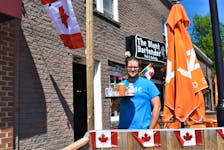 Bartender Cody Powney and The Blunt Bartender are ready for Canada Day in downtown Truro which, for them, includes hosting musical duo Hers and His featuring Truro native Jenn Priddle.