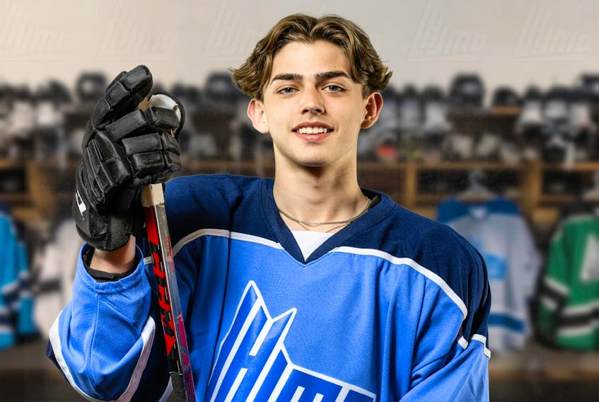 Vincent Ethier © 2022  Deer Lake's Marcus Kearsey is the highest ranked Newfoundland and Labrador player in next weeks Quebec Major Junior Hockey League draft. Contributed photo