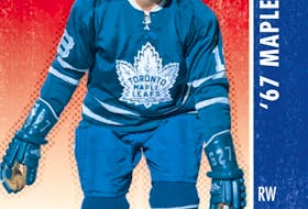 Jim Pappin, seen here in a Maple Leafs uniform, scored 311 NHL goals.