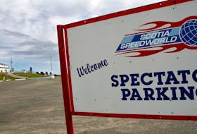 Scotia speedworld parking lot, which will be the site of a drive in theatre on June 17, seen Friday June 3, 2022.
TIM KROCHAK PHOTO