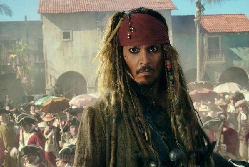  Johnny Depp is pictured as Jack Sparrow in “Pirates of the Caribbean: Dead Men Tell No Tales.”