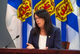 Health Minister Michelle Thompson answers questions from reporters during a press conference at One Government Place on Thursday, June 9, 2022. Thompson announced a new payment model for Nova Scotia doctors at the press conference.
Ryan Taplin - The Chronicle Herald