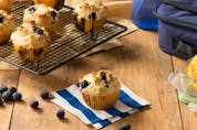  Lemon Blueberry Cottage Cheese Muffins. (eggs.ca)