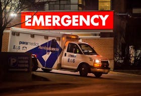 An ambulance leaves the Emergency area of Toronto Western Hospital during the COVID-19 pandemic, Thursday January 6, 2022. It's part of the University Health Network (UHN), which manages three of the GTA's largest hospitals with more than 1,200 beds and nearly 18,000 staff.