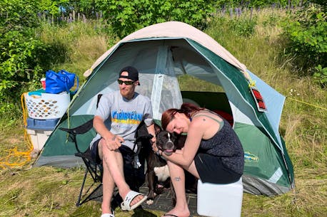 'I am extremely nervous': St. John's couple living in tent on old soccer field while feeling rental crunch