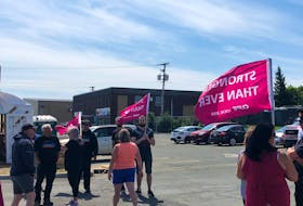 City workers in Mount Pearl are picketing a number of locations, including the city depot in Donovans Industrial Park.