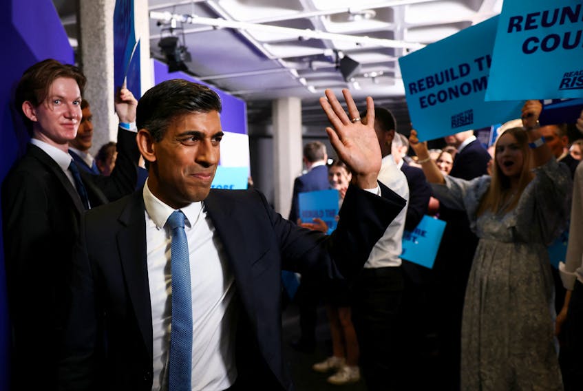 Former Chancellor of the Exchequer Rishi Sunak attends an event to launch his campaign to be the next Conservative leader and Prime Minister, in London, Britain, July 12, 2022. REUTERS/Henry Nicholls  Former Chancellor of the Exchequer (finance minister) Rishi Sunak attends an event to launch his campaign to be the next Conservative leader and Prime Minister in London, Britain on Tuesday. REUTERS/Henry Nicholls