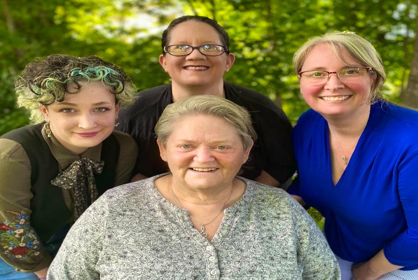 Mirren Lithwick, Jenne Del Motte, Heather MacIntrye,seated, Theresa Malenfant will perform during Live Bait Theatre's musical tribute to Rita MacNeil.