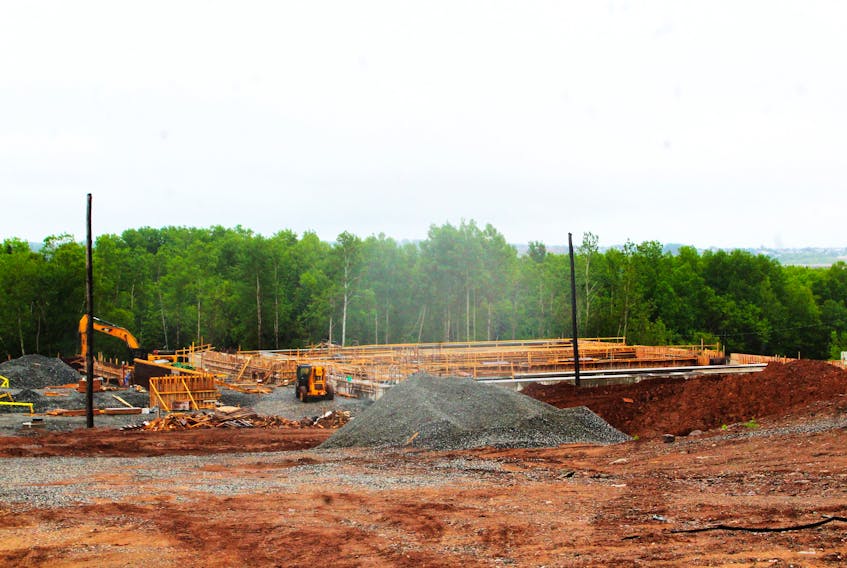 The Sydney Harbour West wastewater treatment plant in Point Edward under construction, with an estimate completion date of April 2023. IAN NATHANSON/CAPE BRETON POST