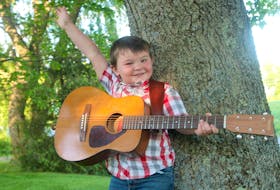 Carson Fullerton, 5, makes a lot of people smile when he performs at community halls in the Annapolis Valley.