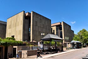 Three cubes, seen here from Richmond Street, make up the South Pavilion which was formerly the Confederation Centre Public Library at the Confederation Centre of the Arts. -  Alison Jenkins • The Guardian