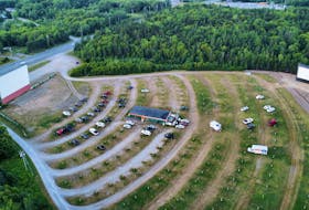 The Cape Breton Drive-In Theatre is now offering moviegoers the choice of two screens. The popular Grand Lake Road entertainment venue has acquired an inflatable screen, far right, that will allow the outdoor theatre the option of showing two movies at the same time. DAVID JALA/CAPE BRETON POST