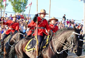 Const. Devonna Coleman and Lexie perform with the RCMP Musical Ride in Lawrencetown on July 23. It was a homecoming for the Middleton native, who had a lot of family and friends in the crowd to support her. “I had an amazing day,” she said. “It was very special.”