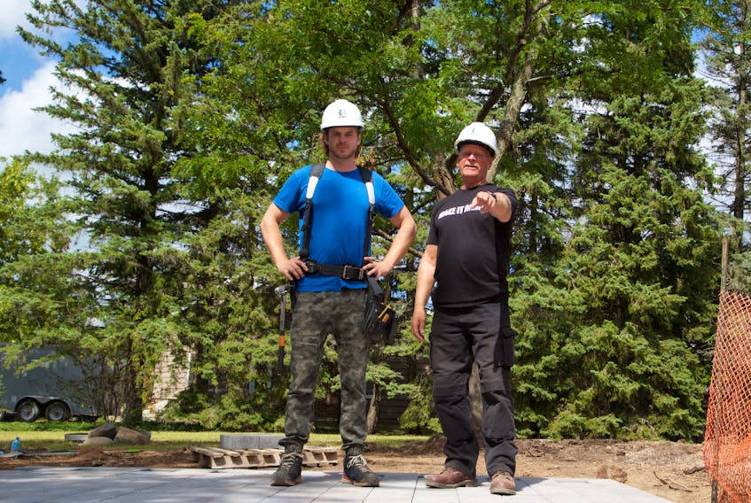 Tall trees and bushes around your home are a great way to cool down your home. Mike and son Michael discuss a landscaping job from Holmes Family Rescue. 