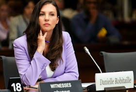 Lawyer Danielle Robitaille, partner at Henein Hutchison LLP, appears as a witness at the standing committee on Canadian Heritage in Ottawa on Tuesday, July 26, 2022. 