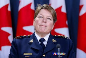 Royal Canadian Mounted Police Commissioner Brenda Lucki attends a news conference in Ottawa, Ontario, Canada, May 7, 2018. REUTERS/Chris Wattie