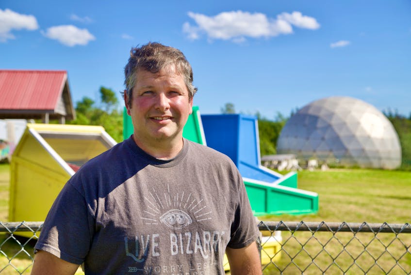 Matthew Jelley, president of Maritime Fun Group, said July 27 his company has purchase the former Great Island Science and Adventure Park, well known for the space shuttle on the property. Cody McEachern • The Guardian