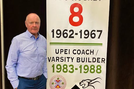 Vince Mulligan recognized for contributions to UPEI, St. Dunstan's hockey programs