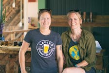 Alicia MacDonald (left) and Sonja Mills co-own Port Rexton Brewing, which has been in business on the Bonavista Peninsula since 2016. — Jon Sturge Photography