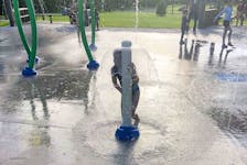 A splash pad has been a popular addition to Trenton Park.