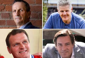 Newly appointed Canadiens ambassadors Guy Carbonneau (top left), Chris Nilan (top right), Vincent Damphousse (bottom left) and Patrice Brisebois (bottom right).