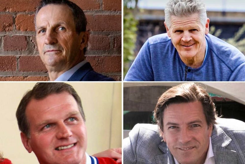 Newly appointed Canadiens ambassadors Guy Carbonneau (top left), Chris Nilan (top right), Vincent Damphousse (bottom left) and Patrice Brisebois (bottom right).