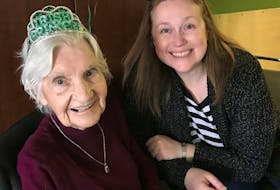 Evelyn Rankin with her granddaughter, Angela Coleman: "I wonder if it’s because people can relate to having a quirky, funny, determined Cape Breton grandmother." CONTRIBUTED