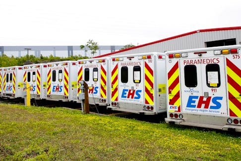 FOR NEWS STORY:
A row of EHS vwhicles seen at the EHS fleet Center in Burside in Dartmouth Wednesday July 6, 2022.

TIM KROCHAK PHOTO