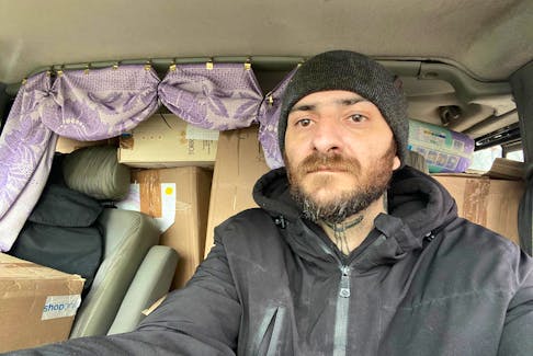 Metehan fisherman Lex Brukovskiy spent three months in his home country of Ukraine delivering humanitarian aid and helping to evacuate people from danger zones. 
PHOTO COURTESY LEX BRUKOVSKIY 