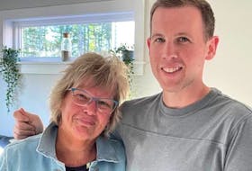Kathy Timmons, left, with her son Jamie Timmons at his apartment in Halifax. Kathy feels lucky to have her son in Halifax and a place to stay when in town for cancer treatments and other medical appointments. CONTRIBUTED