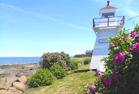 Preston Lovegrove captured the Port George, N.S., lighthouse surrounded by roses earlier this week. -Contributed