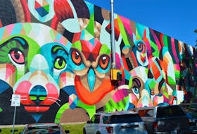 The City of Charlottetown recently hosted an event called Festival Inspire to showcase three new mural installations downtown. This one was painted on the side of the Charlottetown Fire Department and was commissioned by Netherlands artist Eelco.