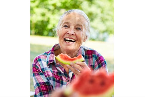 Staying well hydrated in the summer is important, especially as we age. One way of achieving this is by eating summer fruits, such as watermelon, strawberries, peaches, cucumber, lettuce and zucchini, which are mostly water. 123RF PHOTO