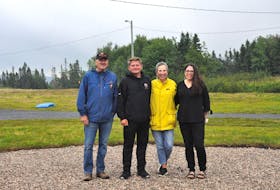 Members of the Elmastukwek Mawio'mi that will take place at the Blow Me Down Trails in Corner Brook on Sunday, Aug. 14, are excited to see their vision for the gathering to celebrate Indigenous culture come to life. From left, are a few members of the committee, Ron Jesseau, Greg Janes, Sherry Dean and Monica Companion. - Diane Crocker/SaltWire Network