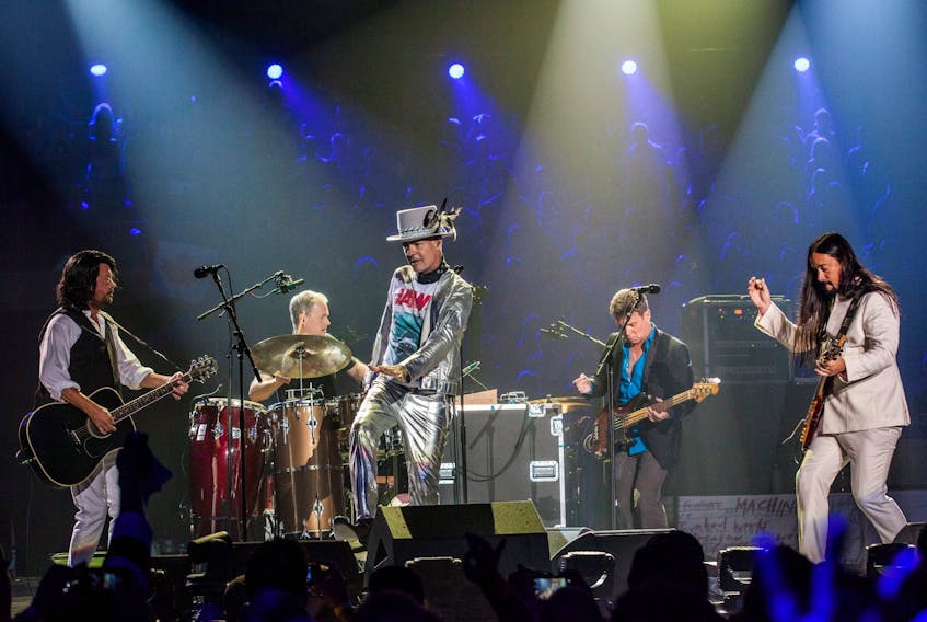 The Tragically Hip perform in Kingston, Ont. on August 20, 2016.  