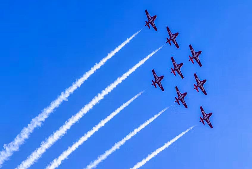 The Snowbirds show in Debert as part of Air Show Atlantic from Aug. 27-28 is cancelled after an accident involving a 431 Squadron CT-114 Tutor aircraft on Aug. 2 in Fort St. John, B.C. File