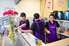 Staff were busy at Chatime in New Glasgow on Aug. 12 as they held a soft opening. The business officially opens on Aug. 13 at 559 East River Road in New Glasgow.