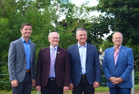 On Friday, Aug. 12, Cory Deagle, P.E.I.’s minister of transportation and infrastructure, Rowan Caseley, mayor of Kensington, Bobby Morrissey, Egmont MP and Health MacDonald, Malpeque MP announced that the federal and provincial governments would be contributing $6.6 million each to repaving roads in rural P.E.I. - Kristin Gardiner