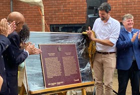 Central Nova MP Sean Fraser and other dignitaries unveiled a plaque recognizing Viola Desmond as a personal of national historic significance on Aug. 12, 2022.