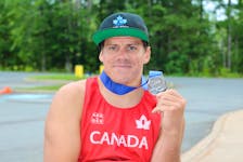Cambridge’s Ben Brown earned a silver medal at the Pan American Canoe Sprint Championships Aug. 11 at Lake Banook in Dartmouth.- Jason Malloy