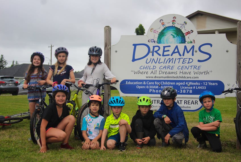Since the summer started, children at Dreams Unlimited Childcare Centre have been biking and tracking how many kilometres they travelled before school started. The goal? To see how far they could have made it across Canada in the same amount of time.