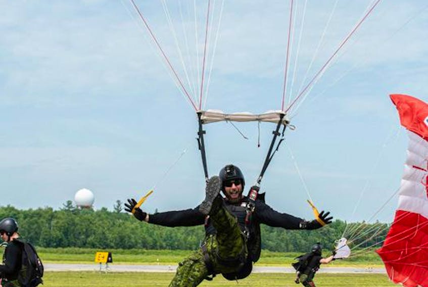 The Canadian Forces SkyHawks parachute team will be taking part in the upcoming Air Show Atlantic on Aug. 27-28 in Debert, N.S.- SkyHawks Facebook photo